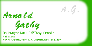 arnold gathy business card